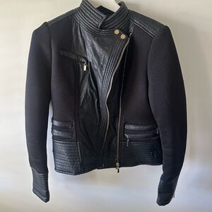 Rebecca Elliott Black Biker Moto jacket in size small